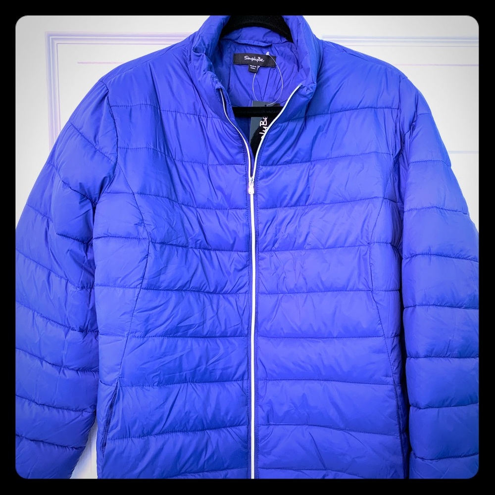 Brilliant Blue Puffer Jacket, Women’s Sz 20, NEW!!